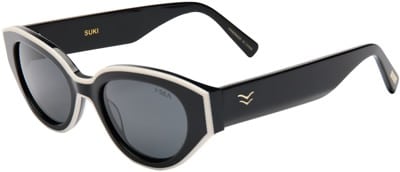 VISSLA I-SEA SUNGLASSES IVY BLACK SMOKE POLARIZED LENS