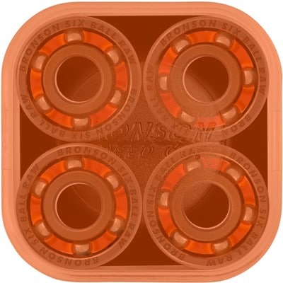 Bronson Speed Co. 6-Ball Raw Skateboard Bearings | Tactics