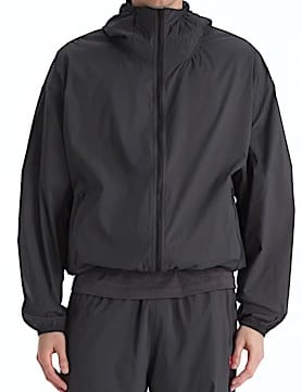 The North Face TNF Red Box Packable Hooded Wind Jacket - obsidian - view large