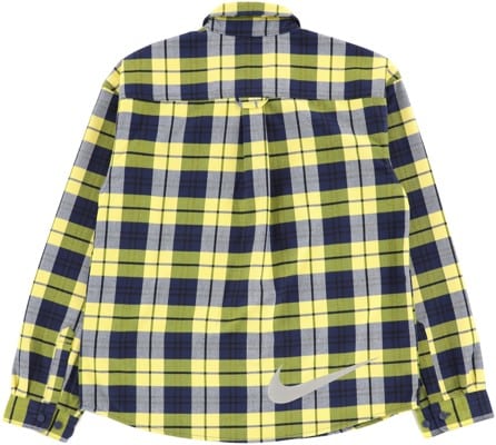 Nike SB Koston Flannel Shirt - midnight navy/speed yellow | Tactics