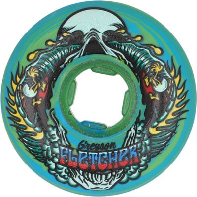 Slime Balls Greyson Fletcher Guest Chubbies Skateboard Wheels - green/blue swirl (99a) - view large