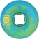 Slime Balls Greyson Fletcher Guest Vomit Mini Skateboard Wheels - green/blue swirl (99a) - reverse
