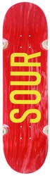 Sour Sour Army Wheel Wells 8.5 Skateboard Deck - red