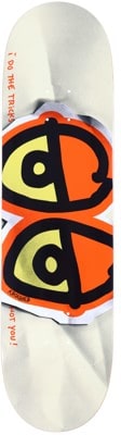 Krooked DBX Eyes 8.5 Basalt Skateboard Deck - bright orange - view large