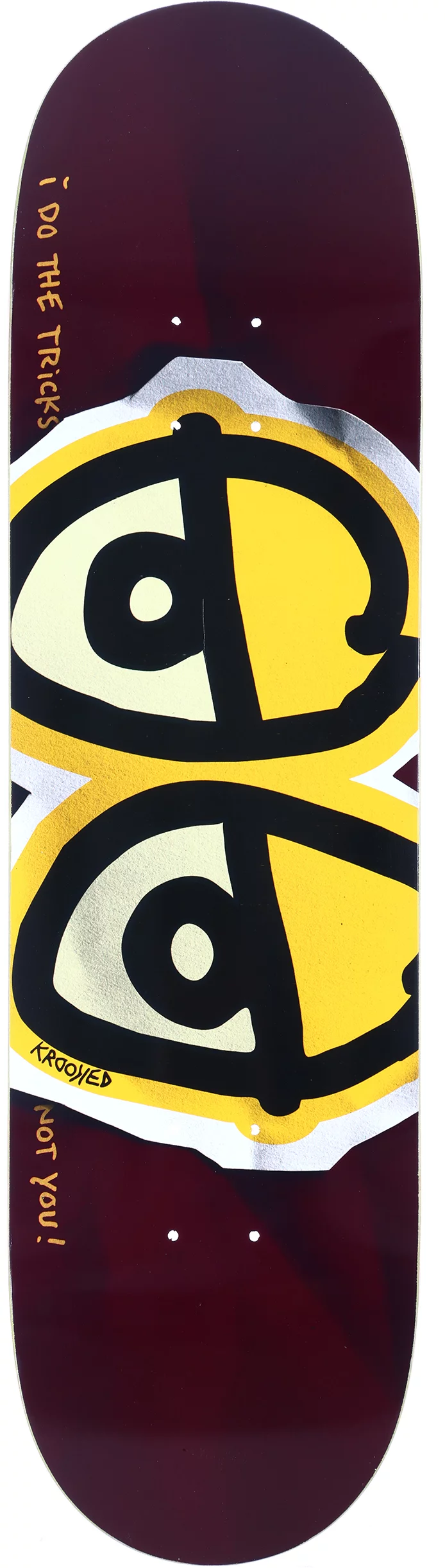 Krooked DBX Eyes 8.5 Basalt Skateboard Deck | Tactics