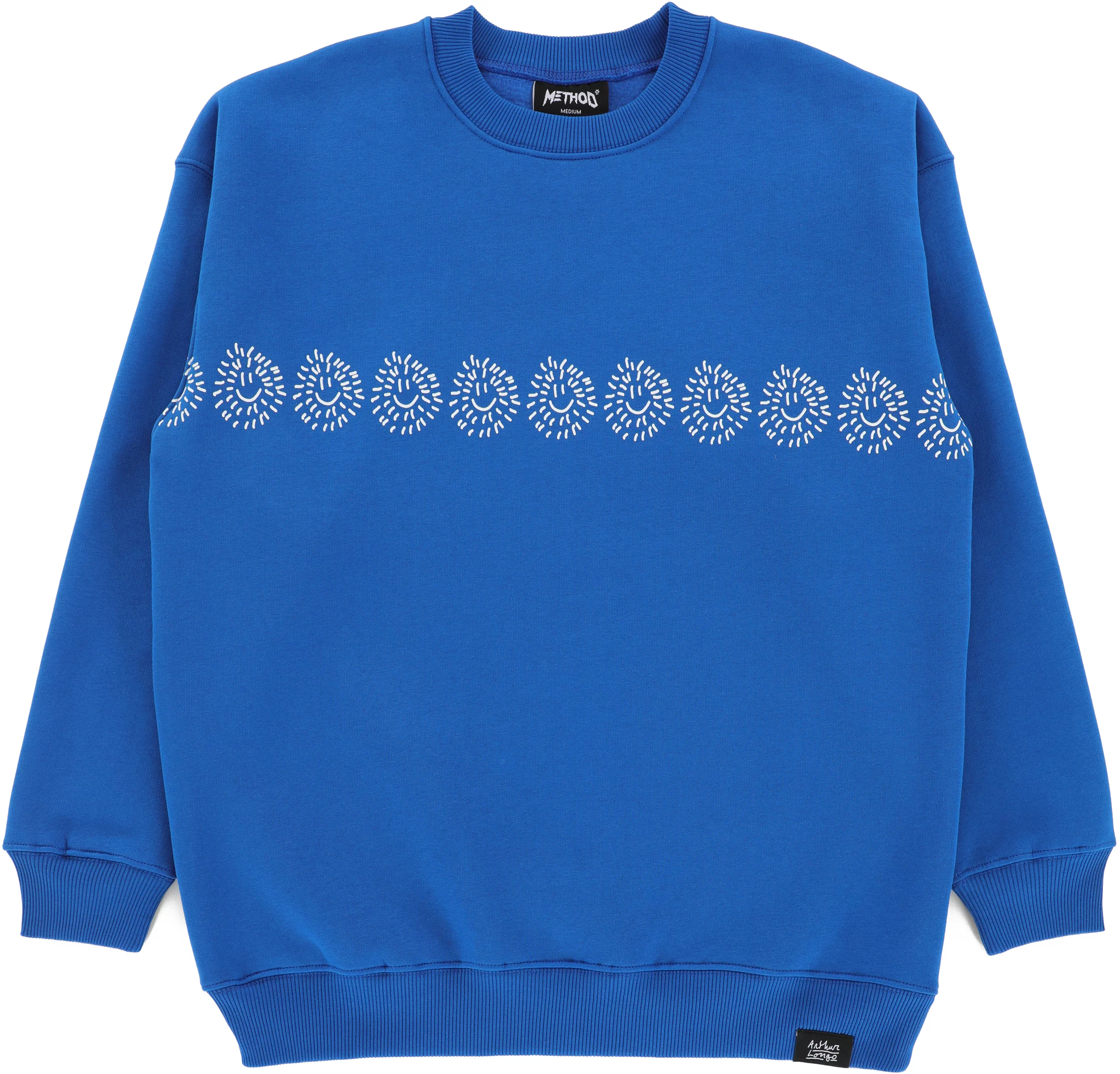 スウェット Method x Arthur Longo Crew Sweatshirt Method Method x Arthur Longo Crew Sweatshirt - blue | Tactics