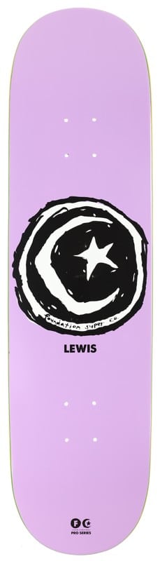 Foundation Lewis Star & Moon 8.5 Skateboard Deck