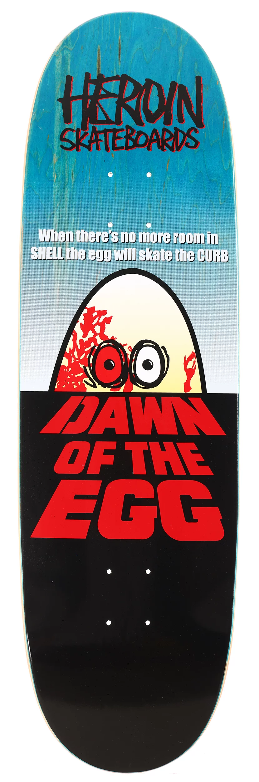 Heroin Dawn of The Egg 9.4 Razor Edge Skateboard Deck - blue | Tactics