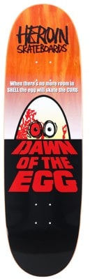 Heroin Dawn of The Egg 9.4 Razor Edge Skateboard Deck - orange - view large