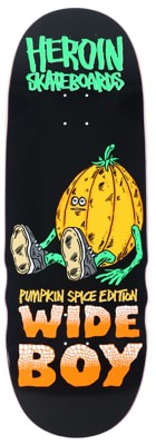 Heroin Pumpkin Spice Wide Boy 10.75 Skateboard Deck - view large