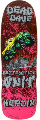Heroin Dead Dave Knock Off 10.1 Skateboard Deck - brown - view large