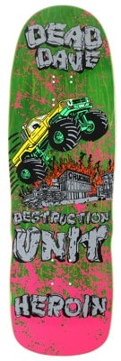 Heroin Dead Dave Knock Off 10.1 Skateboard Deck - green - view large