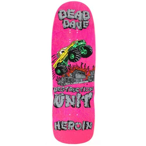 HEROIN ヘロインDEAD DAVE スケートボードデッキ　10.1×32 Heroin Dead Dave Mutate Or Die 10.1 x 32 Deck w/ Pepper Grip