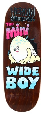 Heroin Mini Wide Boy 10.5 Skateboard Deck - brown - view large
