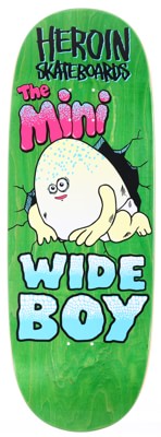 Heroin Mini Wide Boy 10.5 Skateboard Deck - green - view large