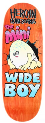 Heroin Mini Wide Boy 10.5 Skateboard Deck - orange - view large