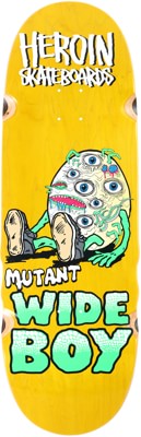 Heroin Mutant Wide Boy 10.4 Skateboard Deck - yellow - view large