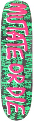 Heroin Mutate Or Die 8.7 Skateboard Deck - black - view large
