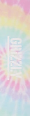 Grizzly Tie Dye Stamp Print Skateboard Grip Tape - pastel tie dye - view large