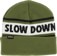 Spiral Wax Co Slow Down Beanie - olive