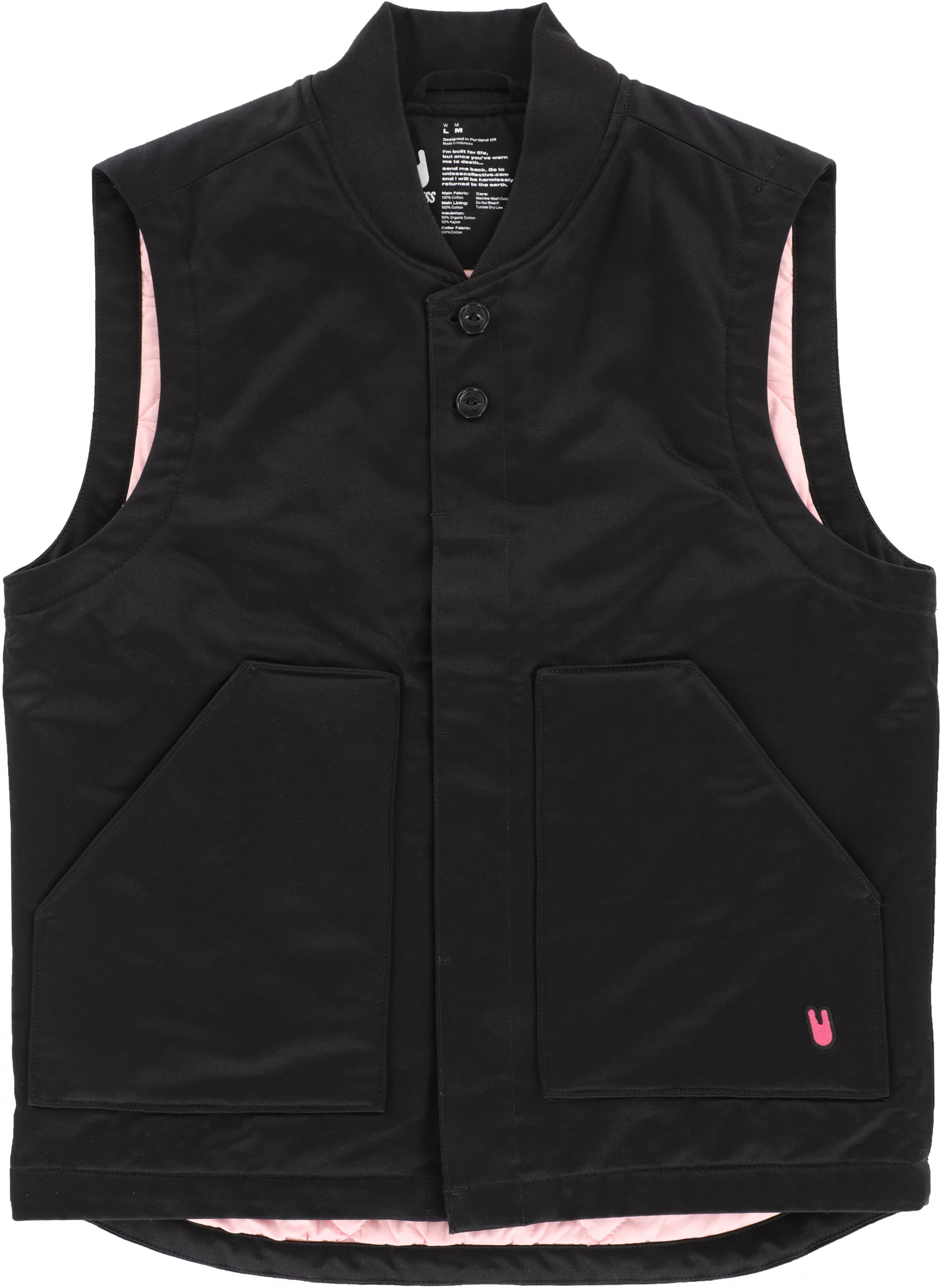 HYEON joyu gilet / black M 完売 Unless Collective Insulated Mechanics Vest Jacket - black | Tactics