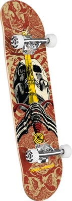 Powell Peralta Skull & Sword Birch 7.5 Complete Skateboard - khaki/burgundy - view large