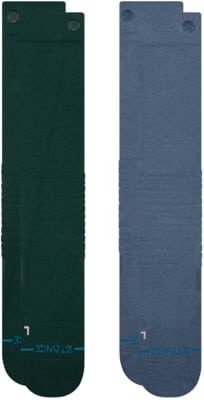 Stance Performance Mid Cushion 2-Pack Snowboard Socks - solid pine - view large