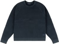 Dime Wave Knit Sweater - navy