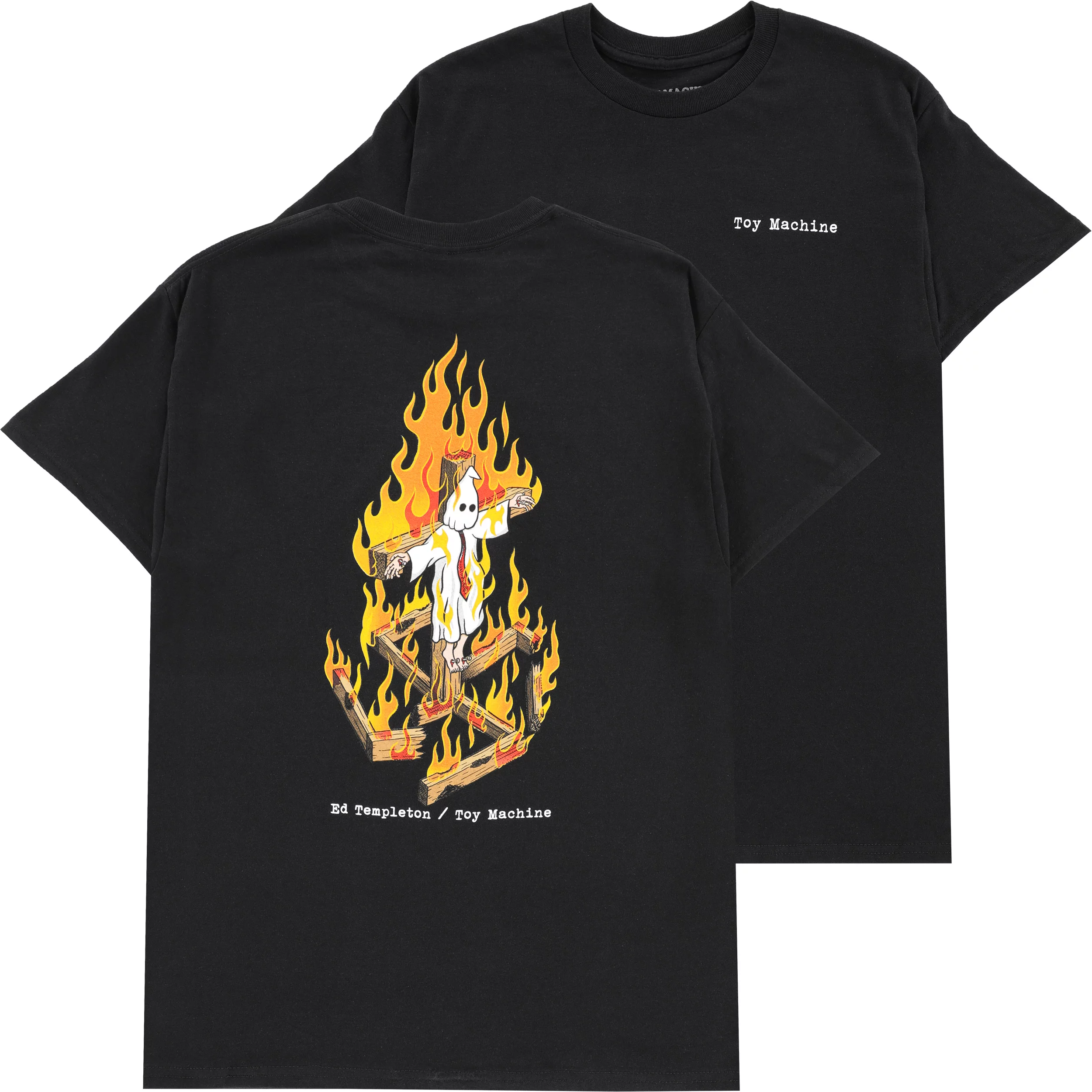 Toy Machine Charred Cross T-Shirt - black | Tactics