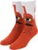 Toy Machine Sect Hug Sock - rust