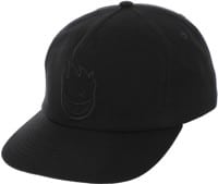 Spitfire Bighead Unstructured Snapback Hat - black/charcoal