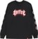 Spitfire Pentagram Drip Sleeve L/S T-Shirt - black/red-white