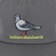 Anti-Hero Lil Pigeon Snapback Hat - charcoal/yellow - front detail