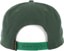 Anti-Hero Clubhouse Snapback Hat - green/gold - reverse