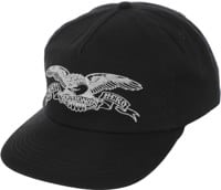 Anti-Hero Basic Eagle Snapback Hat - black/grey