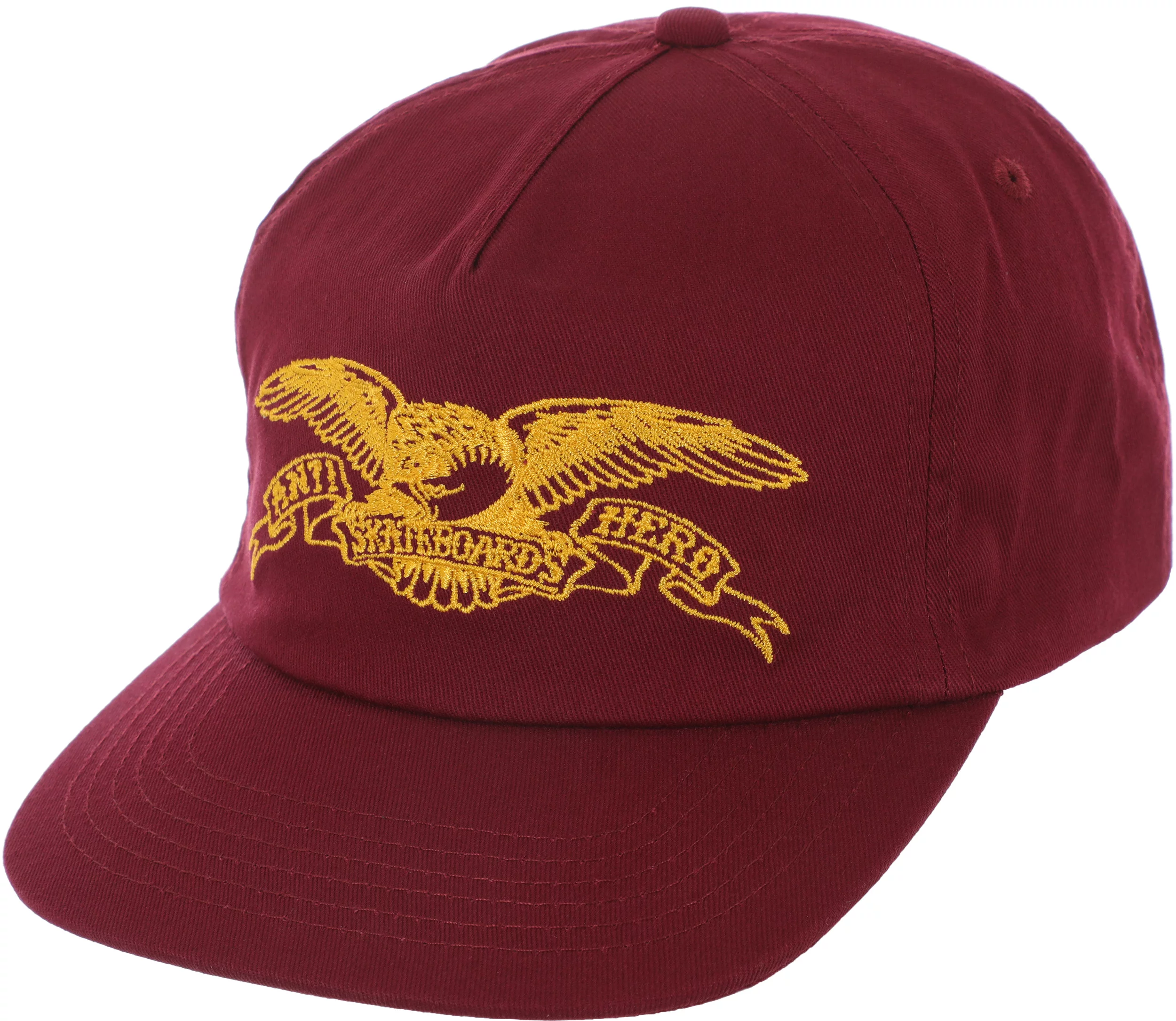 Anti-Hero Basic Eagle Snapback Hat - wine/gold | Tactics