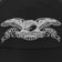 Anti-Hero Basic Eagle Snapback Hat - black/grey - front detail