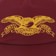 Anti-Hero Basic Eagle Snapback Hat - wine/gold - front detail