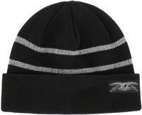 Anti-Hero Stock Eagle Label Cuff Beanie - black/grey stripe
