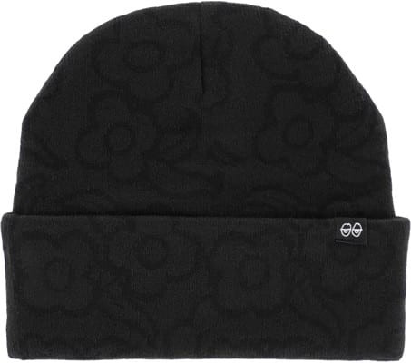 Krooked Flowers Eyes Clip Beanie - black - view large