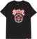 Spitfire Pentagram Drip T-Shirt - black/red-white