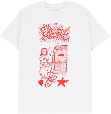 There Loud Stacked T-Shirt - white/red - view large