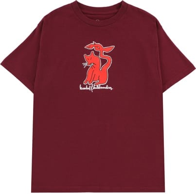 Krooked Kat Serpent T-Shirt - burgundy/red-white-black - view large