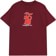 Krooked Kat Serpent T-Shirt - burgundy/red-white-black