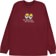 Krooked Two Eyes Fill L/S T-Shirt - maroon