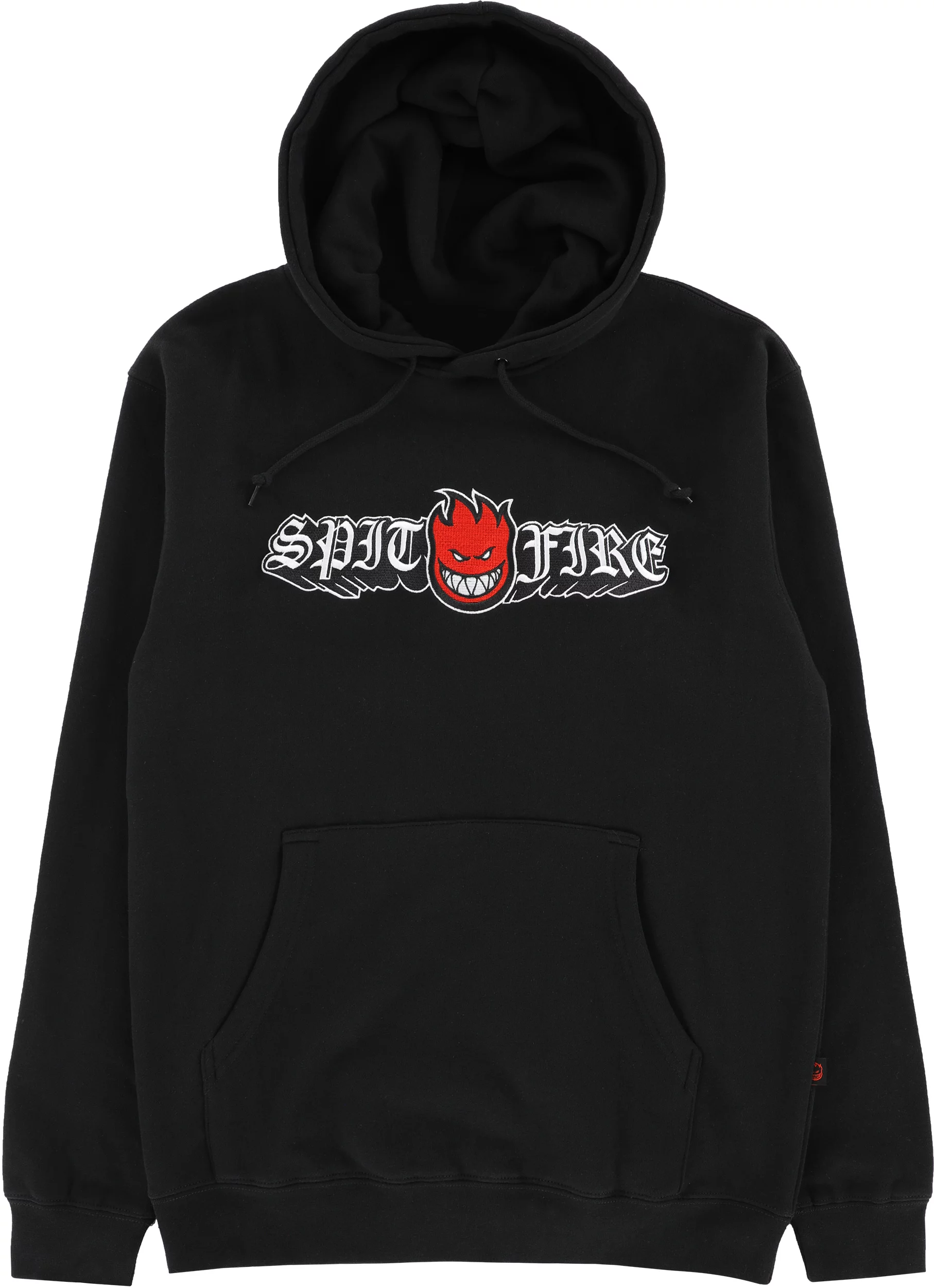 Spitfire Old E Drop Bighead Emb Hoodie - black | Tactics