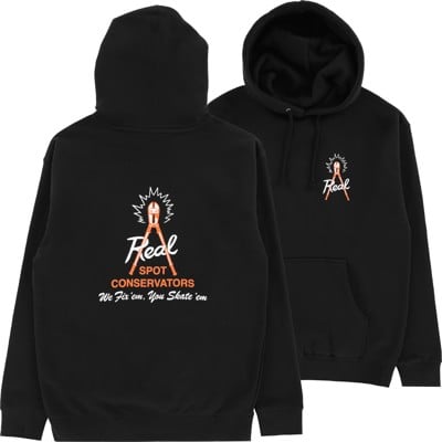 Real Spot Conservators Hoodie - black/white-orange - view large