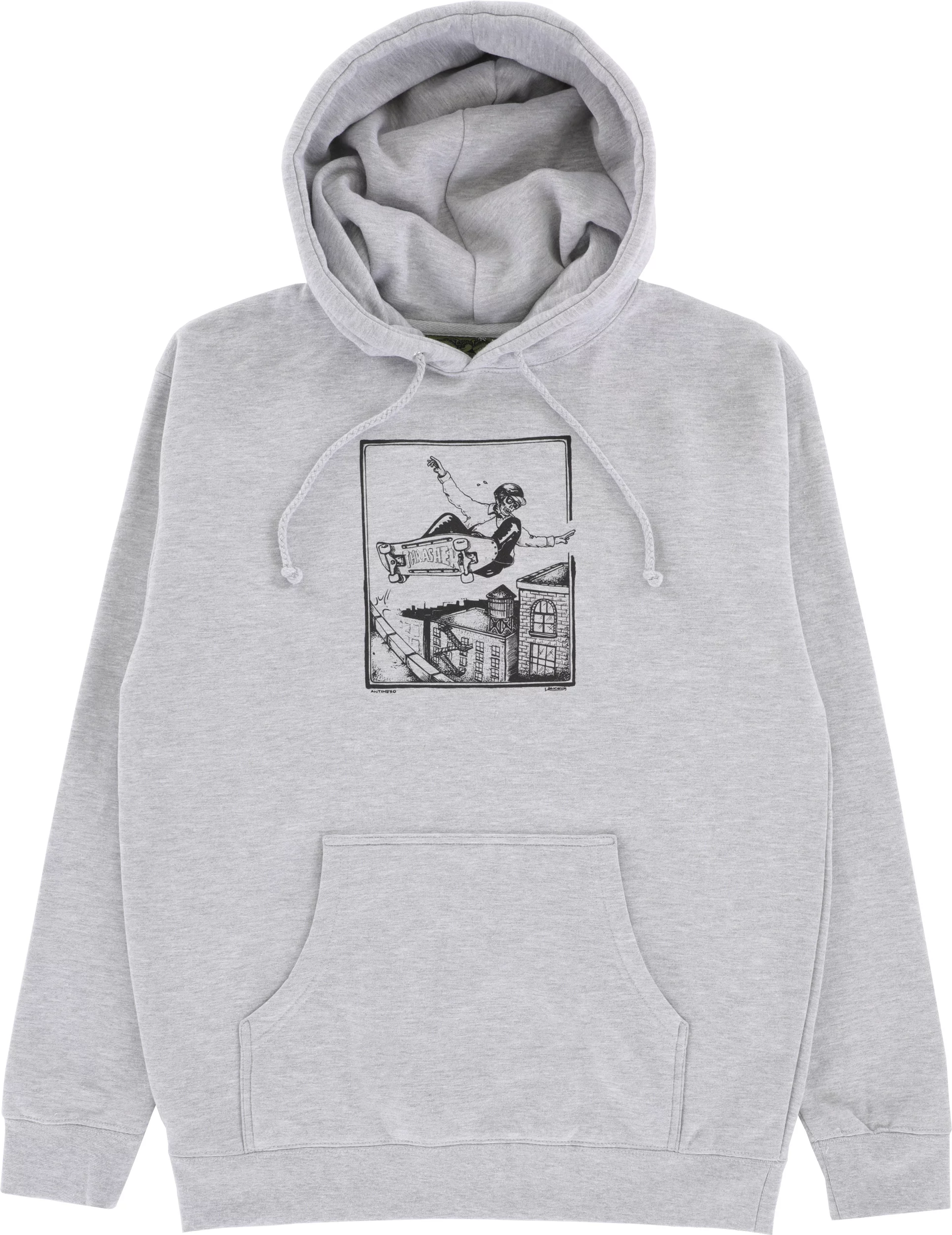 Anti-Hero Phelps Lance Hoodie - grey heather/black | Tactics