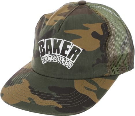 Baker Arch Logo Trucker Hat - camo - view large