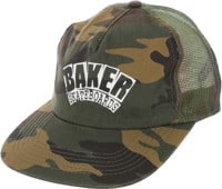 Baker Arch Logo Trucker Hat - camo